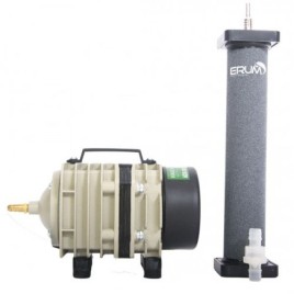 Aerācijas komplekts: gaisa sūknis Hailea ACO-318 un cilindru difuzors Hi-Oxygen 220x40mm