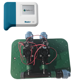 Hunter Valve Kit 2 zonas kolektors ar Hydrawise HC601 kontrolieri Hunter Valve Kit 2 zonas kolektors ar Hydrawise HC601 kontrolieri