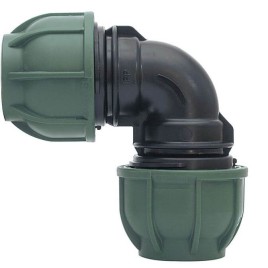 Kompresijas PP 90° Līkums PE caurulei IRRITEC 32mm