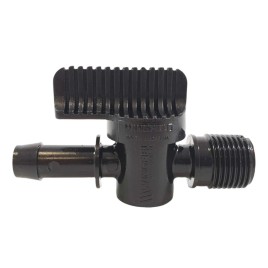 PP vārsts šļūtenes aste / ārējā vītne 13 mm x ½”
