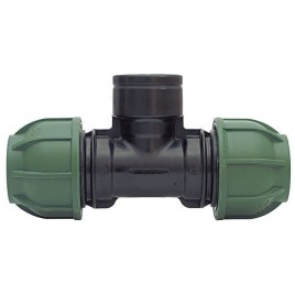 Kompresijas PP 90° samazinot tee PE caurulei IRRITEC 32 x ¾” iekšējais vītne x 32 Kompresijas PP 90° samazinot tee PE caurulei IRRITEC 32 x ¾” iekšējais vītne x 32