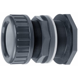PVC-U tvertnes uzmava ar stiprinājuma uzgriezni VDL 63mm