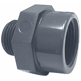PVC-U adaptera uzmava ārējā vītne / iekšējais vītne EFFAST ¾” x 1”