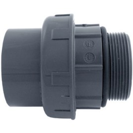 PVC-U pārejas artikulācija ārējā vītne / vienāds PENTAIR 2” x 50 x 63mm