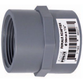 PVC-U reduktors gluda sakabe / iekšējais vītne EL 63mm x 2”