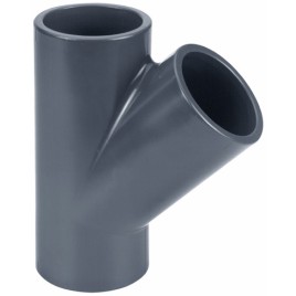 PVC-U Trejgabals 45° VDL 90mm