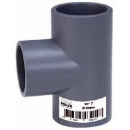 PVC-U tee 90° EL 90mm       