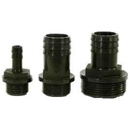 PP taisna uzgalis šļūtenei ārējā vītne PUSH-ON ½” x 19mm