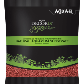 Substrāts AQUA DECORIS RED 2-3 MM 1KG, AQUAEL Substrāts AQUA DECORIS RED 2-3 MM 1KG, AQUAEL