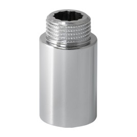 Pagarināšana hromēta ½" x 30mm iekšējā/ārējā vītne -  heavy duty, COMISA