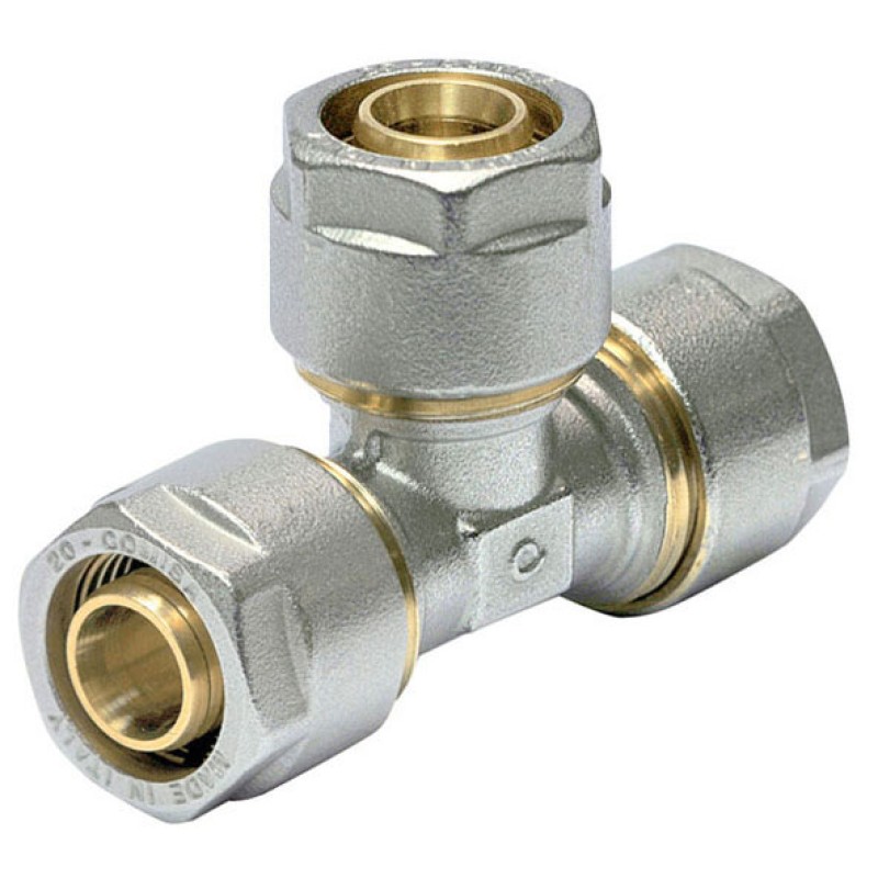 Comisa Press fittings : Tee COMISA d20 x 2 - d20 x 2 - d20 x 2