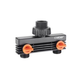 2 kontaktligzdu izplatītājs Claber type 8589